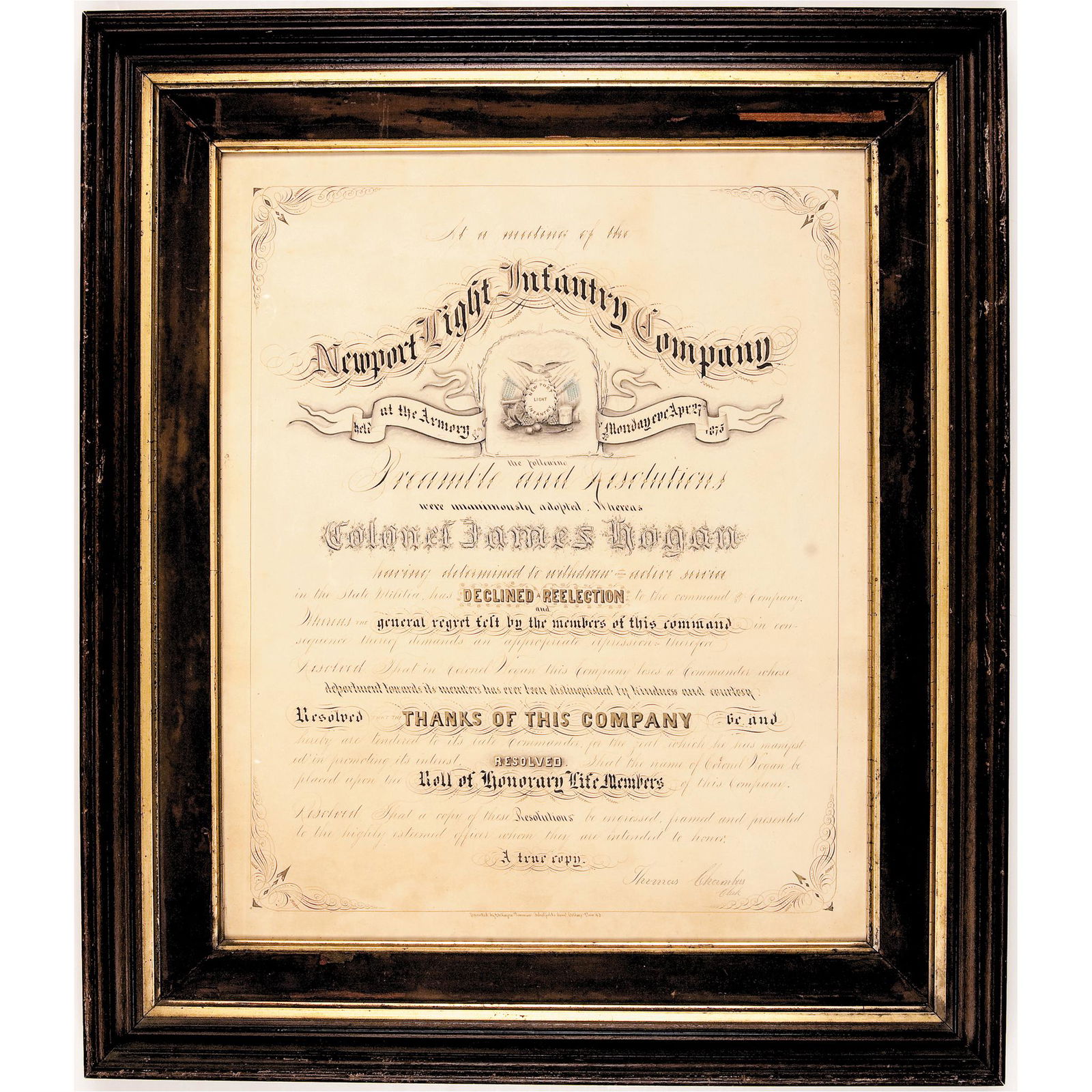 APRIL 27, 1875-DATED, RESOLUTION IN