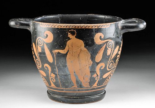 APULIAN RED-FIGURE SKYPHOS - NUDE