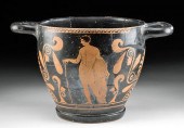 APULIAN RED-FIGURE SKYPHOS - N