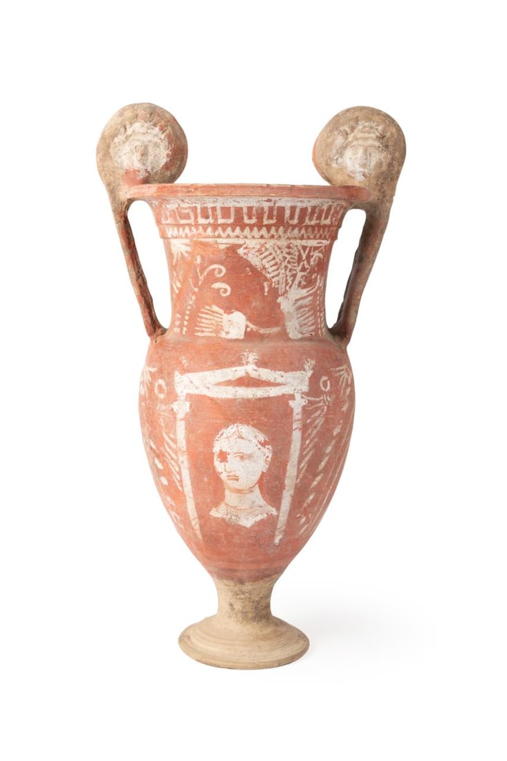 APULIAN VOLUTE KRATER, MEDUSA