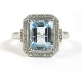 AQUAMARINE, DIAMOND AND FOURTE