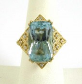 AQUAMARINE, DIAMOND AND FOURTE
