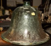 AQUAMARINE GLASS GARDEN CLOCHE