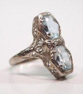 AQUAMARINE RINGAn early 20th c