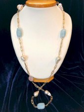 AQUAMARINE, ROSE QUARTZ AND BA