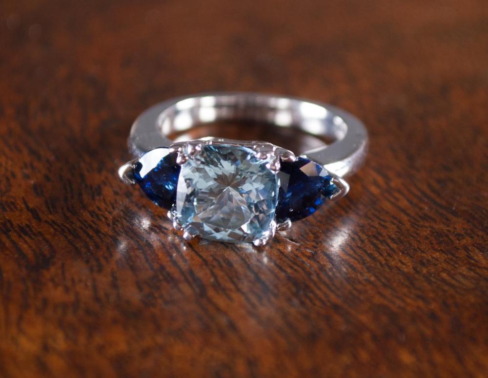 AQUAMARINE, SAPPHIRE AND FOURTEEN