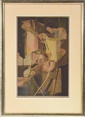 AQUATINT IN COLORS, AFTER MARC