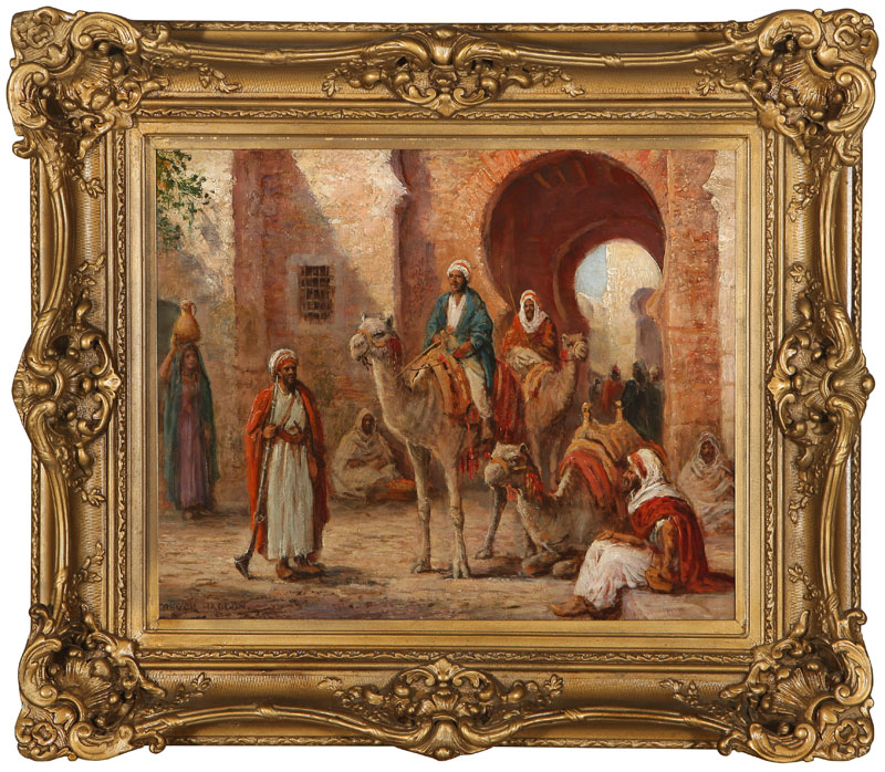 Arab Street Scene with Figures