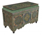 ARABESQUE PAINTED LIFT-TOP STO
