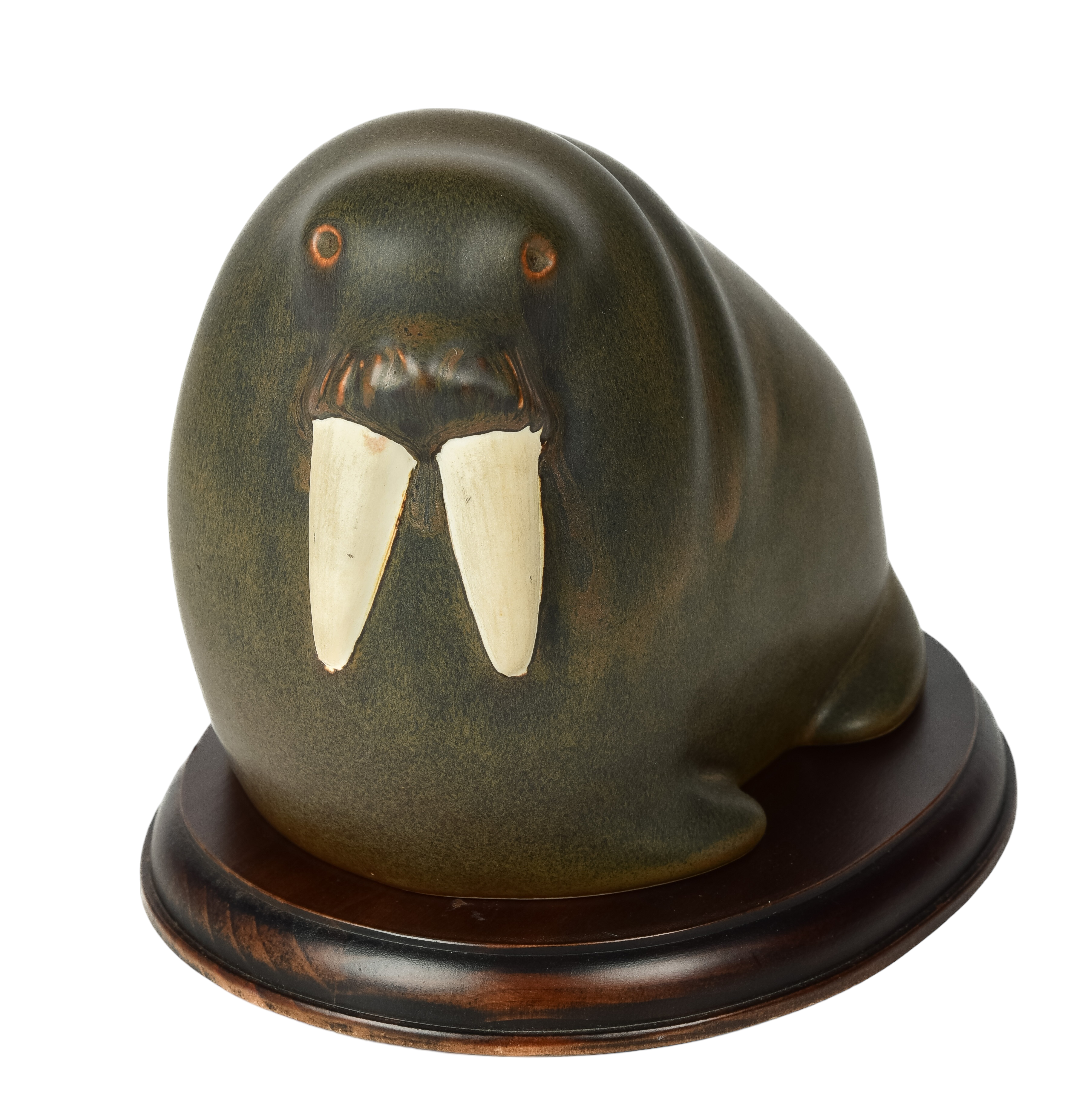 Arabia porcelain walrus figurine,