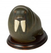 Arabia porcelain walrus figuri