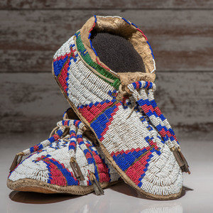 Arapaho Beaded Buffalo Hide
