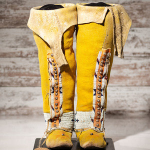Arapaho Beaded Hide Boot