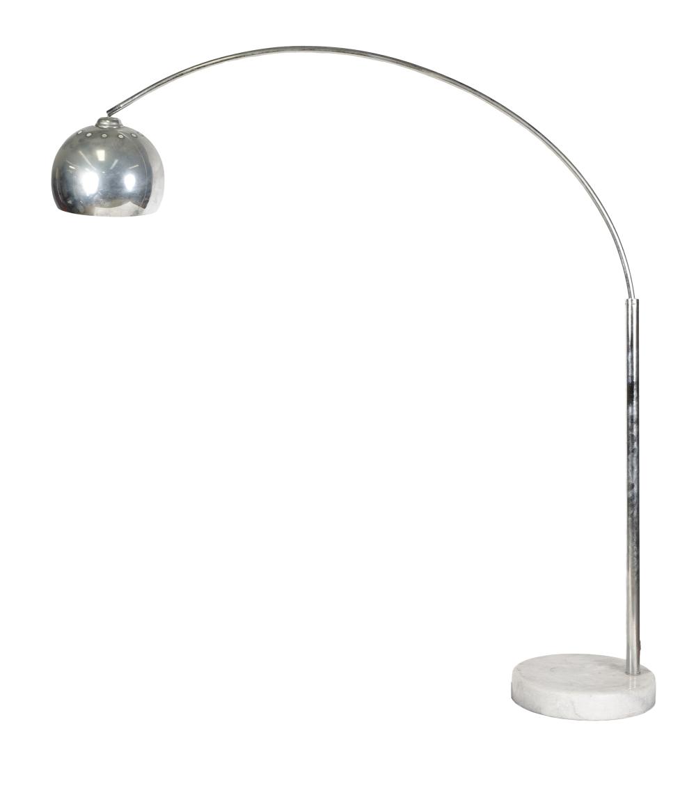 ARC FLOOR LAMPon marble base;