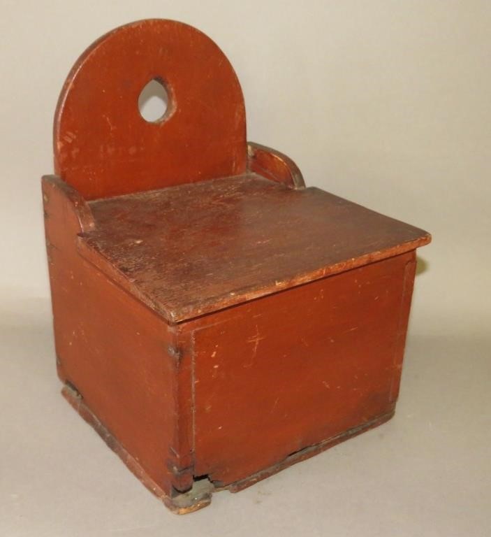 ARCH TOP RED PAINTED HANGING SALT