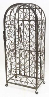 ARCHED PARCEL GILT IRON WINE R