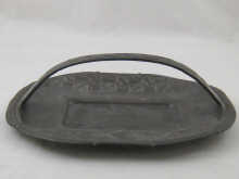 Archibald Knox. An oval pewter tray