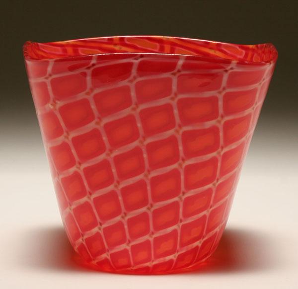 Archimede Seguso Losanghe vase.