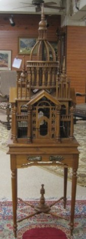 ARCHITECTURAL BIRDCAGE ON STAN