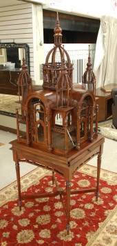 ARCHITECTURAL BIRDCAGE ON STAN