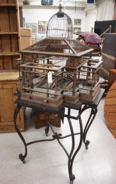 ARCHITECTURAL BIRDCAGE ON STAN