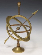 ARCHITECTURAL BRASS ARMILLARY