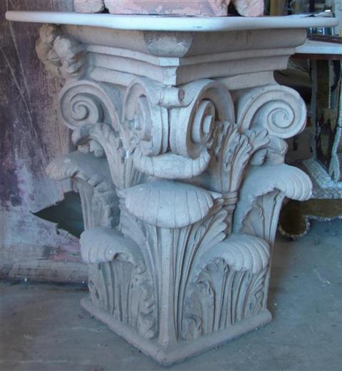 ARCHITECTURAL CAPITAL WITH MARBLE