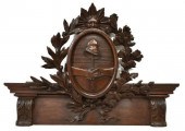 ARCHITECTURAL CARVED WALNUT OV