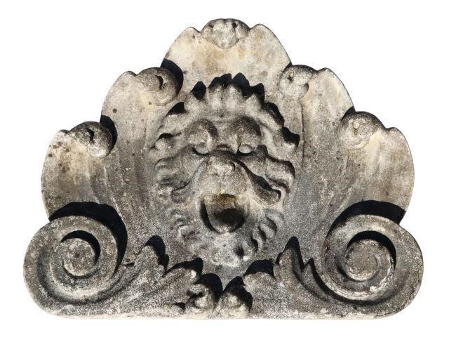 ARCHITECTURAL CAST STONE LION  MASK