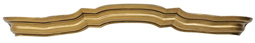 ARCHITECTURAL GILT PAINTED CURVED