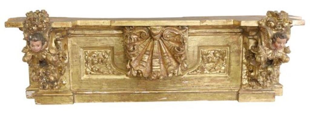 ARCHITECTURAL GILTWOOD CHERUB