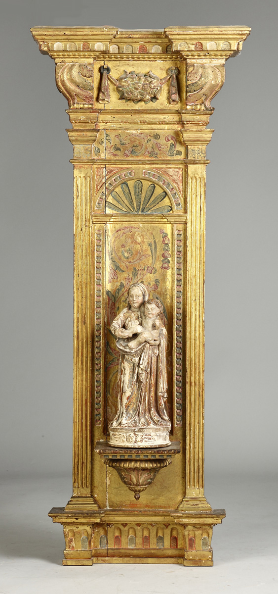 Architectural Giltwood Wall Shelf