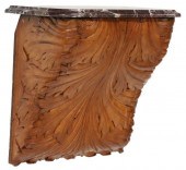ARCHITECTURAL MARBLE-TOP CARVE