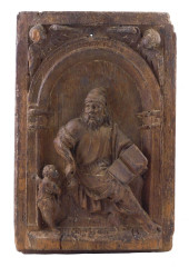 ARCHITECTURAL PLAQUE, 19TH C.