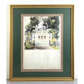 Architectural rendering print.