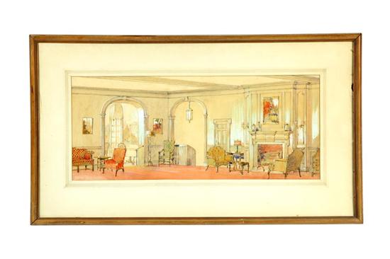 ARCHITECTURAL SCENE SIGNED