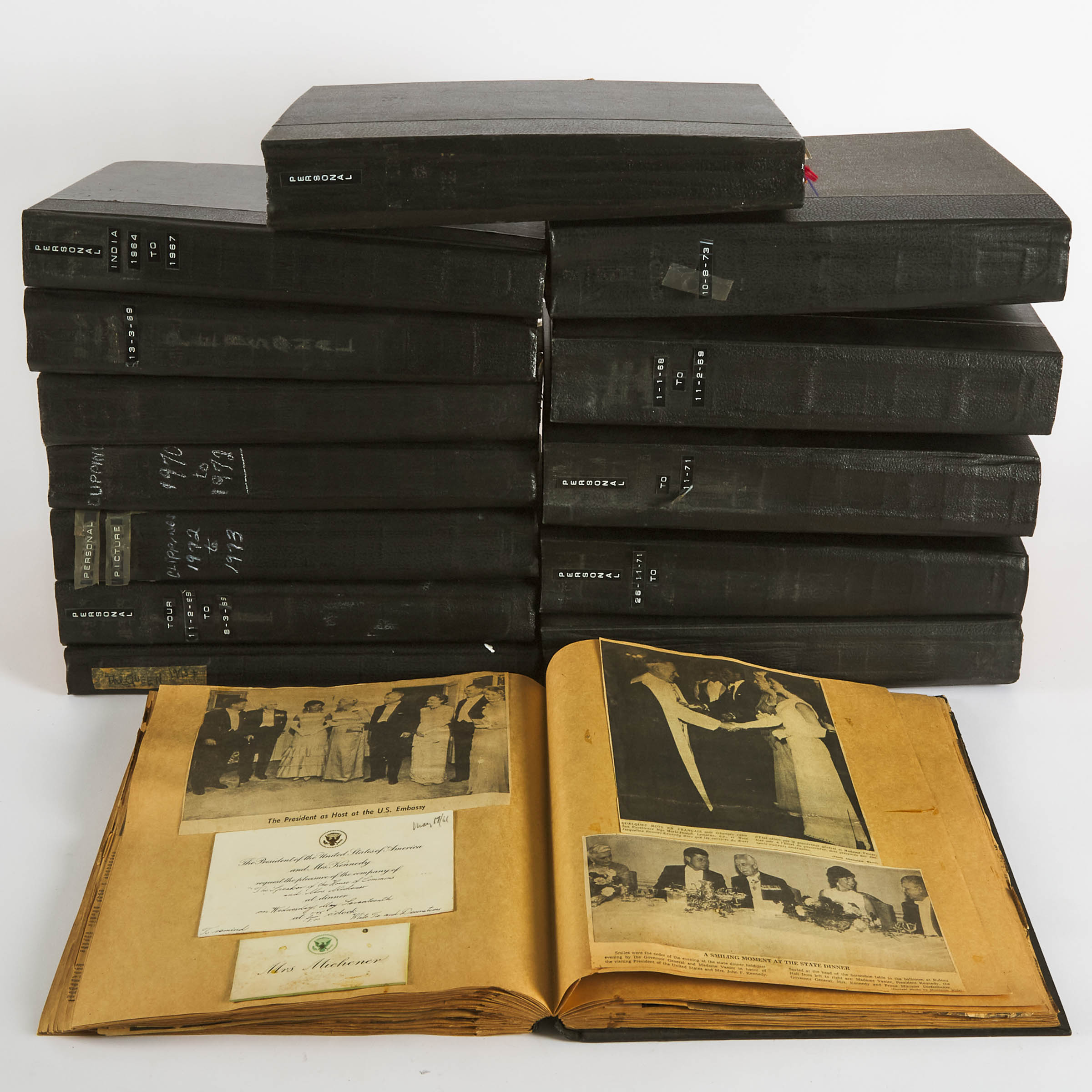 Archive of 14 Large Scrapbooks,