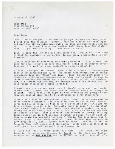 ARCHIVE OF GENE MAZE-JEFF BUSBY