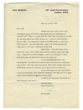 ARCHIVE OF KEN BROOKE CORRESPO