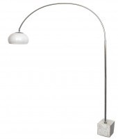 ARCO STYLE CHROME FLOOR LAMP W