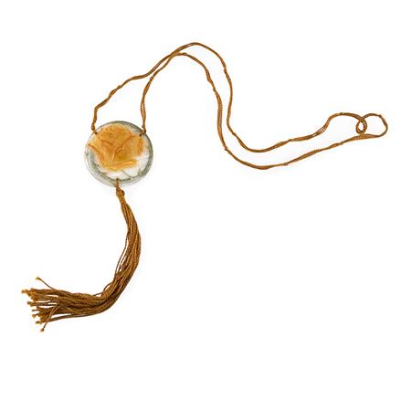 Argy-Rousseau Pate de Verre Pendent