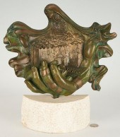 ARI HARPAZ BRONZE SCULPTURE, J