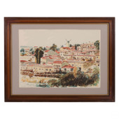 ARIE AZENE B.1934 ISRAELI LAND
