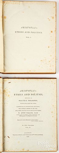 ARISTOTLE'S ETHICS AND POLITICS, BY
