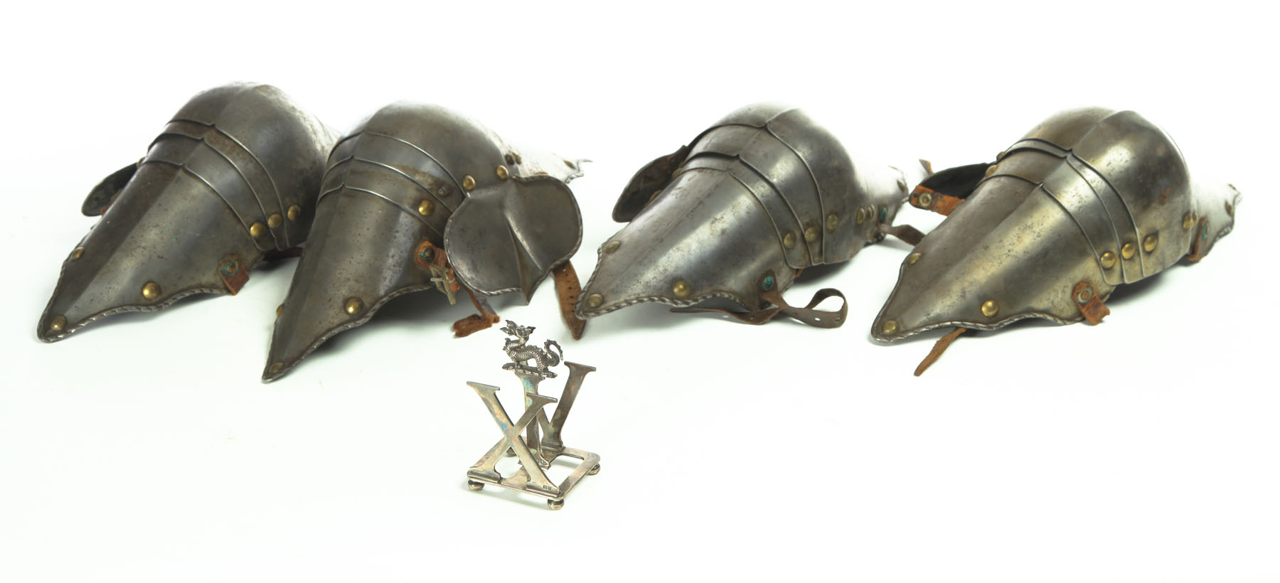 ARM AND LEG ARMOR AND A LETTER