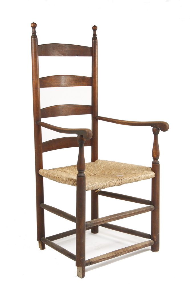 ARM CHAIR - 18th c. ladder back arm
