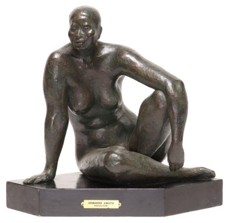 ARMANDO AMAYA (B.1935) PATINATED