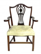 ARMCHAIR, AMERICAN, LATE 18TH
