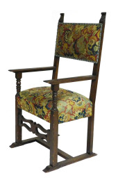 ARMCHAIR WITH NEEDLEPOINT UPHO