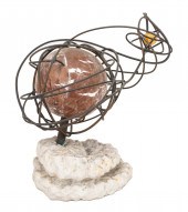 "ARMILLARY SPHERE" MODERN ABST